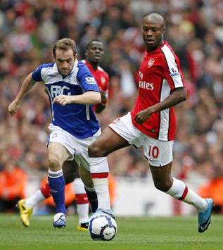 EPL: William Gallas - James McFadden, Arsenal - Birmingham (Getty Images)