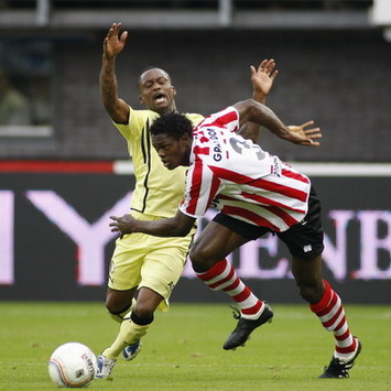 Andwélé Slory vs Dele Adeleye, Sparta Rotterdam - Feyenoord (Foto PROSHOTS)
