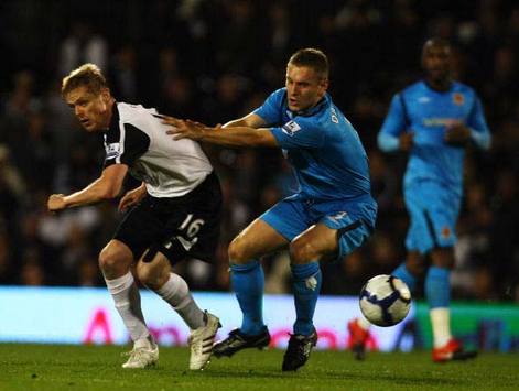 İngiltere: Damien Duff (Fulham) - Andy Dawson (Hull City) (Getty Images)