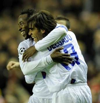 Champions League : Sydney Govou & Cesar Delgado (Lyon)