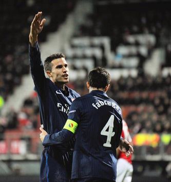 CL: Cesc Fabregas & Robin van Persie  -  Arsenal, (Getty Images)