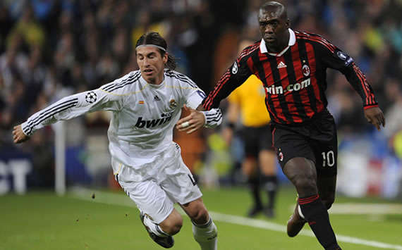 Sergio Ramos, Clarence Seedorf, Real Madrid, Milan (Getty Images)