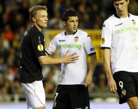 David Villa, Nikola Zigic, Valencia, Slavia Prague (MARCA)