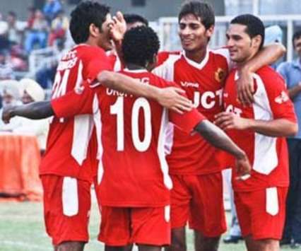 Balwant Singh, Baljit Sahni, & Orji Penn, JCT Mills Vs Churchill Brothers SC (Mango Peel)