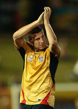 Michael Bridges Celebrates Newcastle's Win Over The Central Coast (Getty Images)