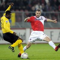 Eric Addo vs Michael Silberbauer, FC Utrecht - Roda JC (Foto PROSHOTS)
