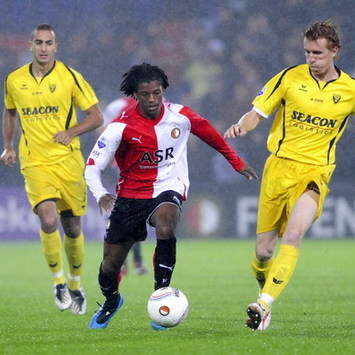 Georginio Wijnaldum and Ken Leemans, Feyenoord - VVV-Venlo (foto PROSHOTS)