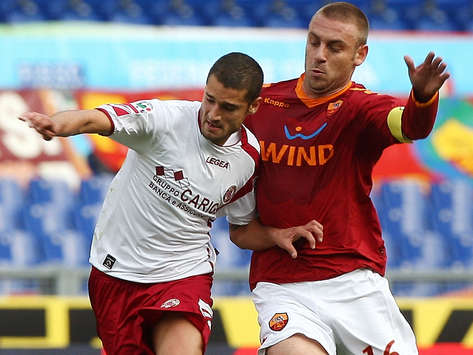 İtalya: De Rossi (Roma) - Candreva (Livorno) (Getty Images)