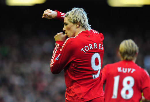 EPL: Fernando Torres, Liverpool - Manchester United (Getty Images)