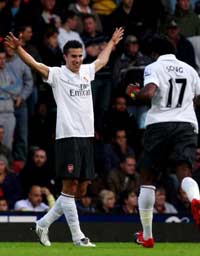 EPL: Robin van Persie, West Ham United v Arsenal (Getty Images)