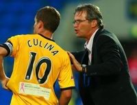 Jason Culina And Miron Bleiberg, Gold Coast United (Getty Images)