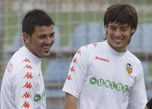 David Villa, David Silva, Valencia (MARCA)