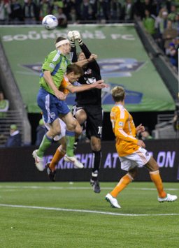 Nate Jaqua, Seattle Sounders FC; Pat Onstad, Houston Dynamo; MLS (Troy Zielonka, Goal.com)