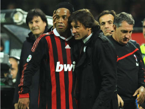 Ronaldinho & Leonardo - Milan (Getty Images)