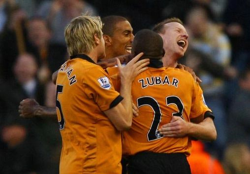 İngiltere: Jody Craddock ve takım arkadaşlarının gol sevinci (Stoke City) (Getty Images)