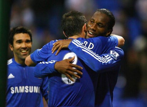 EPL: Deco & Didier Drogba & Frank Lampard, Bolton Wanderers - Chelsea (Getty Images)