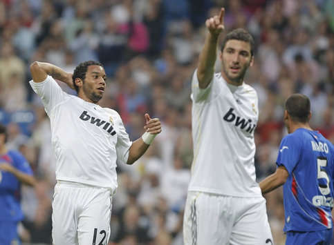 Marcelo, Higuain, Mario, Real Madrid, Getafe (MARCA)