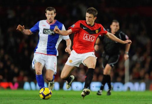 EPL: Michael Carrick - Brett Emerton, Manchester United - Blackburn Rovers (Getty Images)