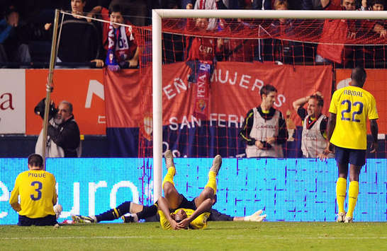 Pique, Valdes, Keita, Osasuna, Barcelona (Getty Images)