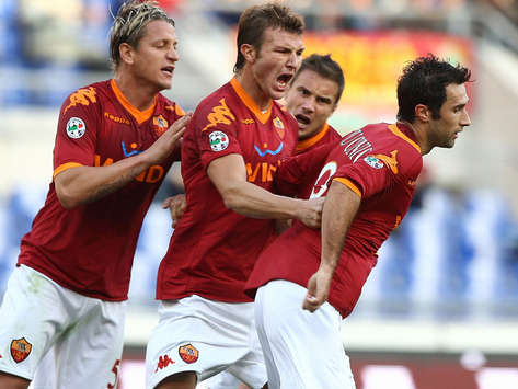 Roma celebrating - Roma-Bologna - Serie A (Getty Images)