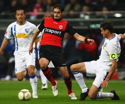 Bundesliga: Eintracht Frankfurt - VfL Bochum / Shinji Ono, Nikos Liberopoulos, Marcel Maltritz (Bongarts/Getty-Images)