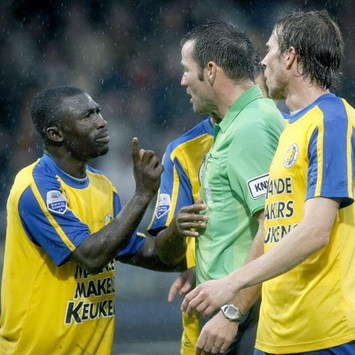 Anthony Obodai and Pieter Vink, RKC Waalwijk - Willem II (foto PROSHOTS)