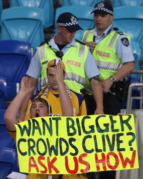 Gold Coast Fans Protest, Gold Coast United v North Queensland Fury (Getty Images)