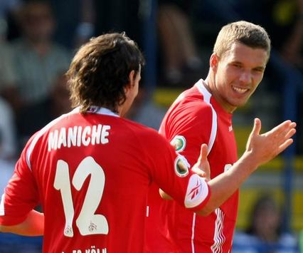 Maniche & Lukas Podolski, 1. FC Köln (Bongarts/Getty-Images)