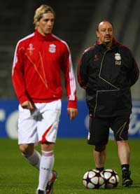 Rafael Benitez and Fernando Torres, Liverpool (Getty Images)