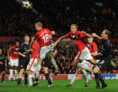 Paul Scholes köpfte gegen ZSKA Moskau den Anschlusstreffer (Getty Images)