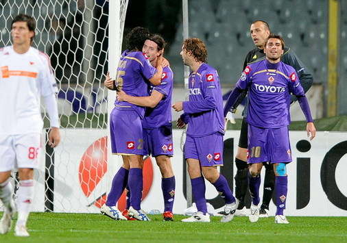 Champions League: Fiorentina-Debrecen - Montolivo celebrates (Getty Images)