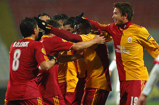 UEFA Avrupa Ligi: Galatasaray futbolcularının gol sevinci (galatasaray.org)