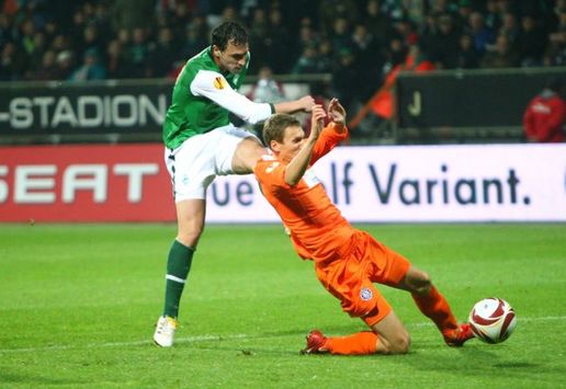 UEFA Avrupa Ligi: Hugo Almeida (Werder Bremen) - Florian Klein (Avusturya Vien) (Bongarts/Getty Images)