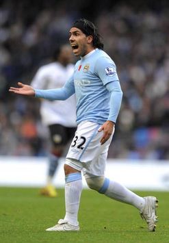 EPL: Carlos Tevez, Manchester City v Burnley (Getty Images)