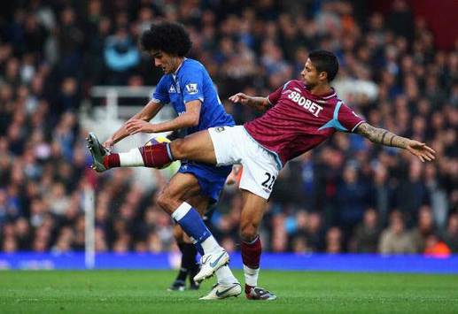 EPL: Manuel Da Costa - Marouane Fellaini, West Ham United v Everton (Getty Images)