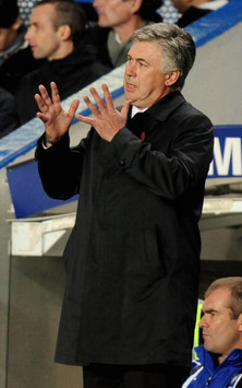 EPL: Carlo Ancelotti, Chelsea - Manchester United (Getty Images)