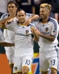David Beckham, Landon Donovan, Jovan Kirovski; Los Angeles Galaxy; MLS (ISI)
