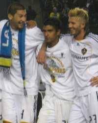 David Beckham, AJ DeLaGarza, Omar Gonzalez; Los Angeles Galaxy; MLS (ISI)