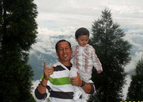 Karim Bencherifa with his son Adam