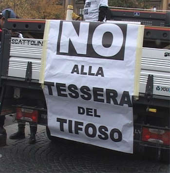 Manifestazione contro la Tessera del Tifoso (Getty Images)