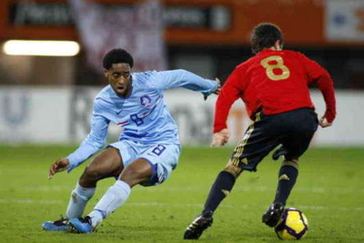 Jong Oranje - Jong Spanje, Leroy Fer (foto PROSHOTS)