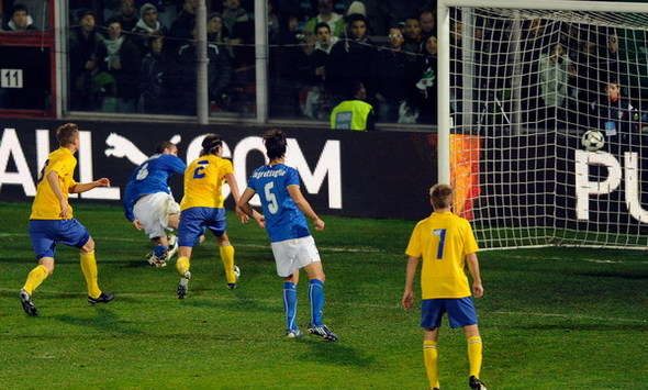 Italy-Sweden: Chiellini goal (Getty Images)