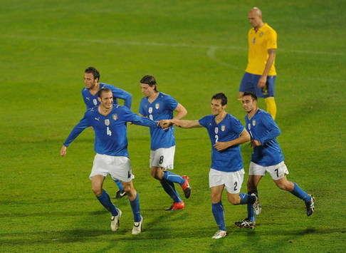 Italy-Sweden: Chiellini, Pazzini, Montolivo, Maggio, Marchionni (Getty Images)