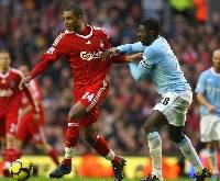 David Ngog, Kolo Toure, Liverpool v Manchester City (Getty Images)