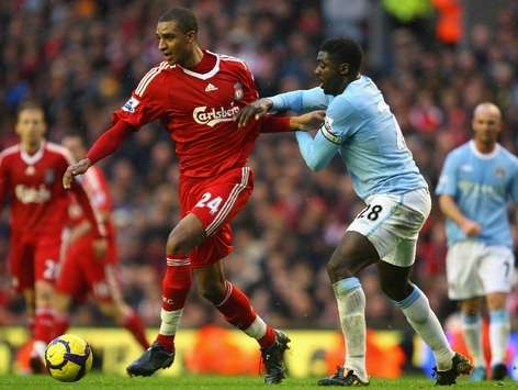 David Ngog, Kolo Toure, Liverpool v Manchester City (Getty Images)