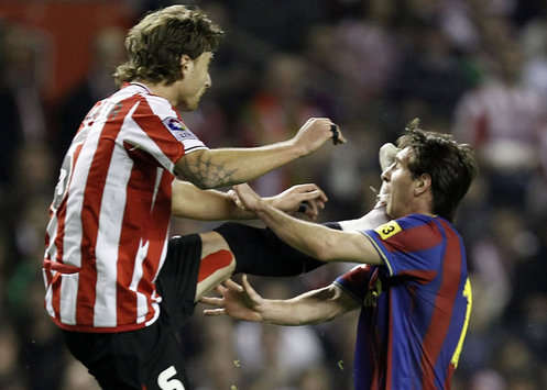 Amorebieta, Lionel Messi, Athletic Bilbao, Barcelona (Getty Images)