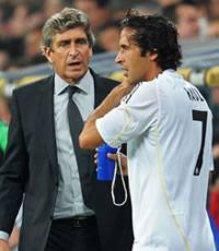 Manuel Pellegrini, Raul, Real Madrid, Racing Santander (Getty Images)