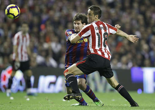 Lionel Messi, Carlos Gurpegi, Athletic Bilbao, Barcelona (Getty Images)