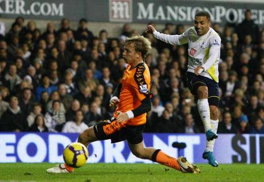 EPL: Aaron Lennon, Tottenham - Wigan Athletic (Getty Images)