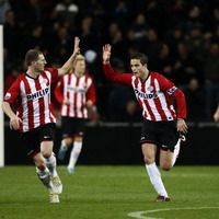 Erik Pieters and Ibrahim Afellay, PSV - Heracles Almelo (foto PROSHOTS)